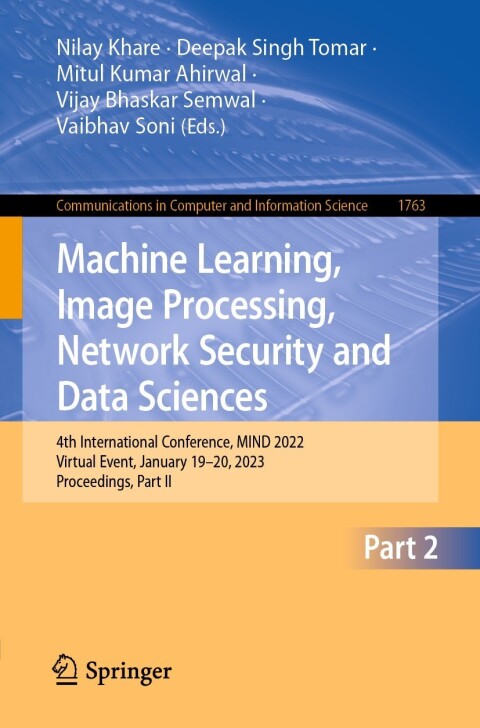 Cover image for book Machine Learning, Image Processing, Network Security and Data Sciences