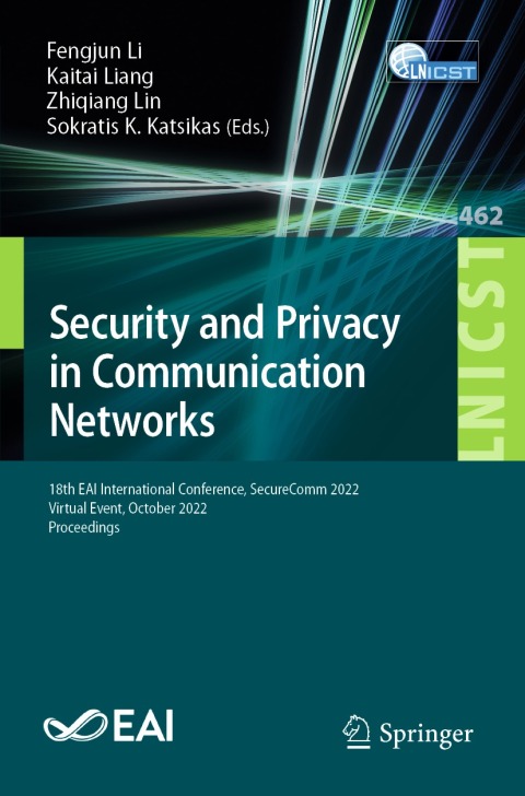 Cover image for book Security and Privacy in Communication Networks