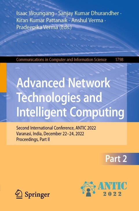 Cover image for book Advanced Network Technologies and Intelligent Computing