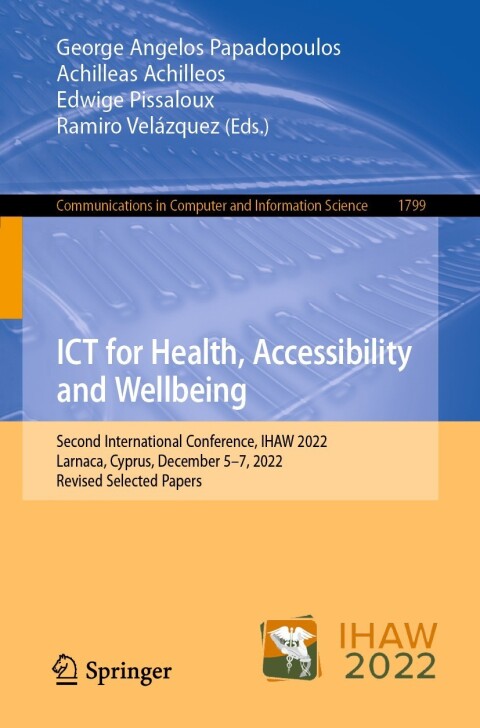 Cover image for book ICT for Health, Accessibility and Wellbeing