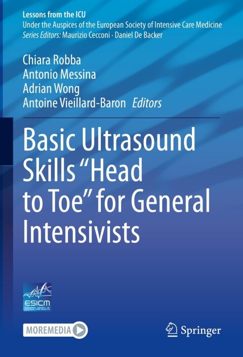 Cover image for book Basic Ultrasound Skills “Head to Toe” for General Intensivists