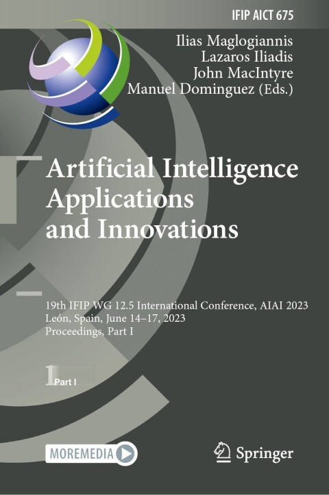 Cover image for book Artificial Intelligence Applications and Innovations