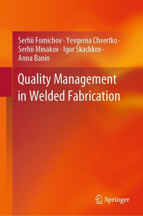 Cover image for book Quality Management in Welded Fabrication