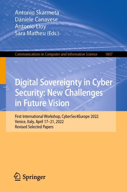 Cover image for book Digital Sovereignty in Cyber Security: New Challenges in Future Vision