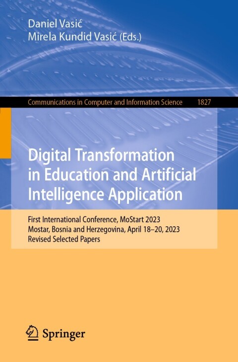 Cover image for book Digital Transformation in Education and Artificial Intelligence Application