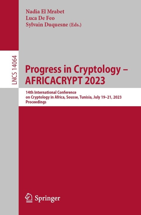 Cover image for book Progress in Cryptology - AFRICACRYPT 2023
