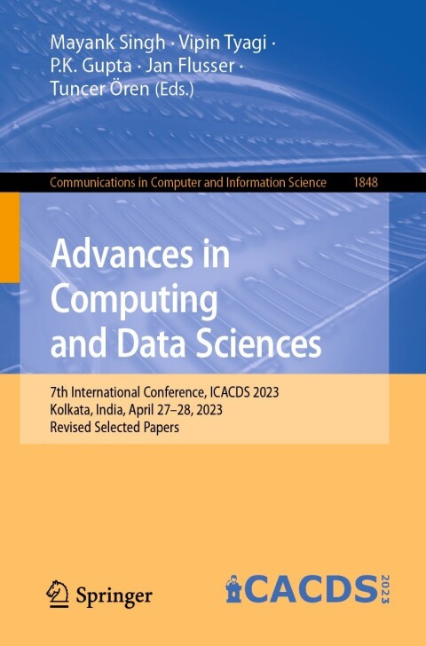 Cover image for book Advances in Computing and Data Sciences