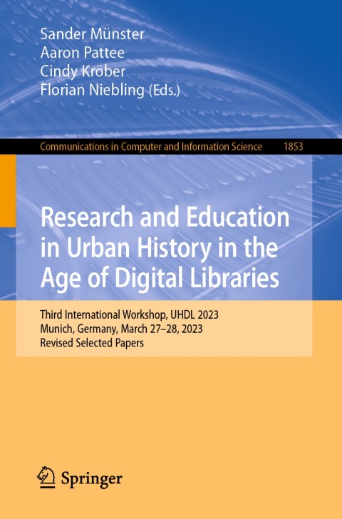 Cover image for book Research and Education in Urban History in the Age of Digital Libraries