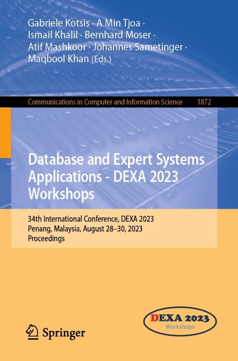 Cover image for book Database and Expert Systems Applications - DEXA 2023 Workshops