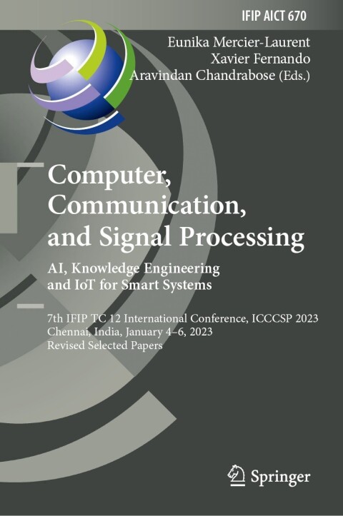 Cover image for book Computer, Communication, and Signal Processing. AI, Knowledge Engineering and IoT for Smart Systems