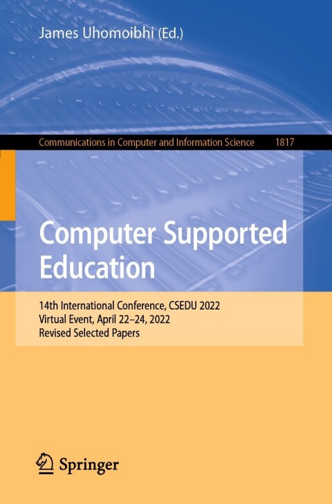 Cover image for book Computer Supported Education