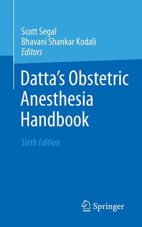 Cover image for book Datta's Obstetric Anesthesia Handbook