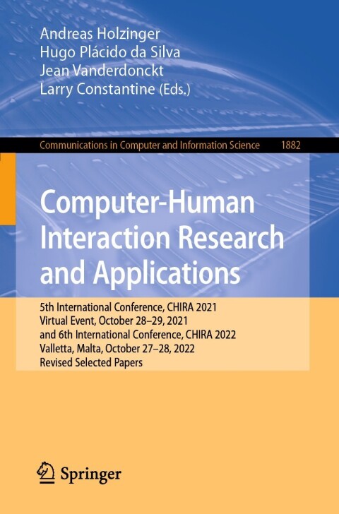 Cover image for book Computer-Human Interaction Research and Applications