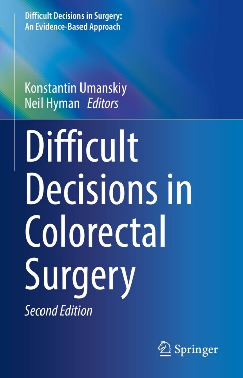 Cover image for book Difficult Decisions in Colorectal Surgery