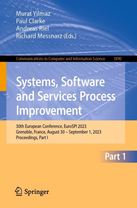 Cover image for book Systems, Software and Services Process Improvement