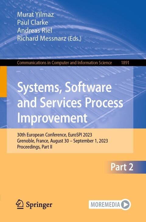 Cover image for book Systems, Software and Services Process Improvement