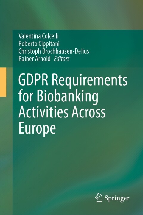 Cover image for book GDPR Requirements for Biobanking Activities Across Europe