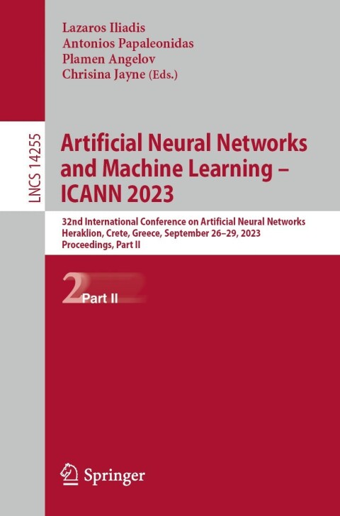 Cover image for book Artificial Neural Networks and Machine Learning – ICANN 2023