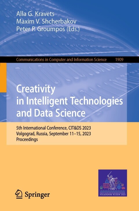 Cover image for book Creativity in Intelligent Technologies and Data Science