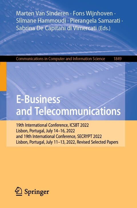 Cover image for book E-Business and Telecommunications