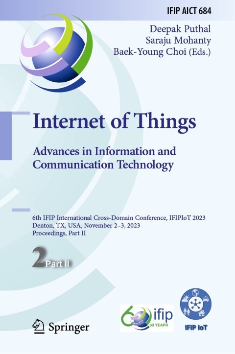 Cover image for book Internet of Things. Advances in Information and Communication Technology