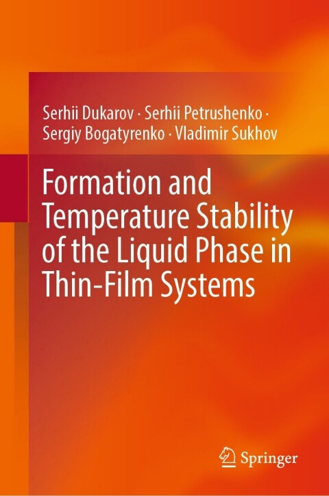 Cover image for book Formation and Temperature Stability of the Liquid Phase in Thin-Film Systems