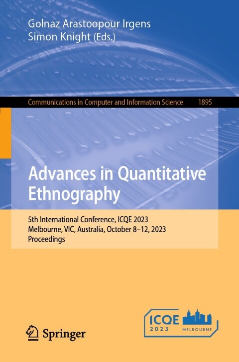 Cover image for book Advances in Quantitative Ethnography