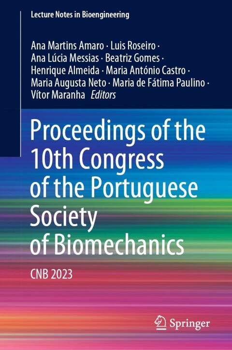 Cover image for book Proceedings of the 10th Congress of the Portuguese Society of Biomechanics