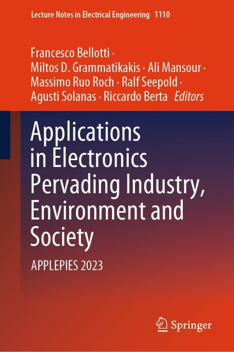 Cover image for book Applications in Electronics Pervading Industry, Environment and Society