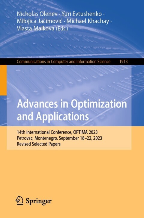 Cover image for book Advances in Optimization and Applications