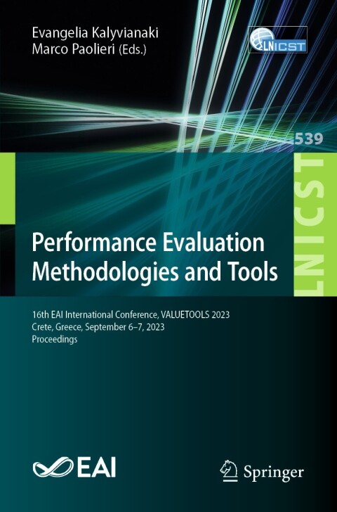 Cover image for book Performance Evaluation Methodologies and Tools