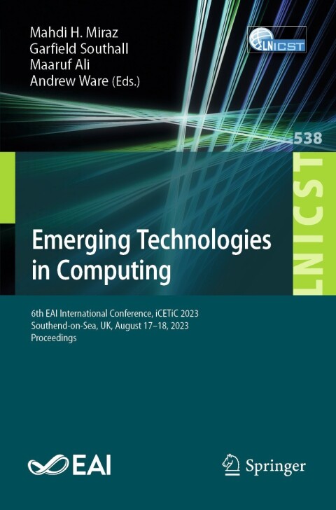 Cover image for book Emerging Technologies in Computing
