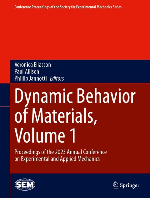 Cover image for book Dynamic Behavior of Materials, Volume 1