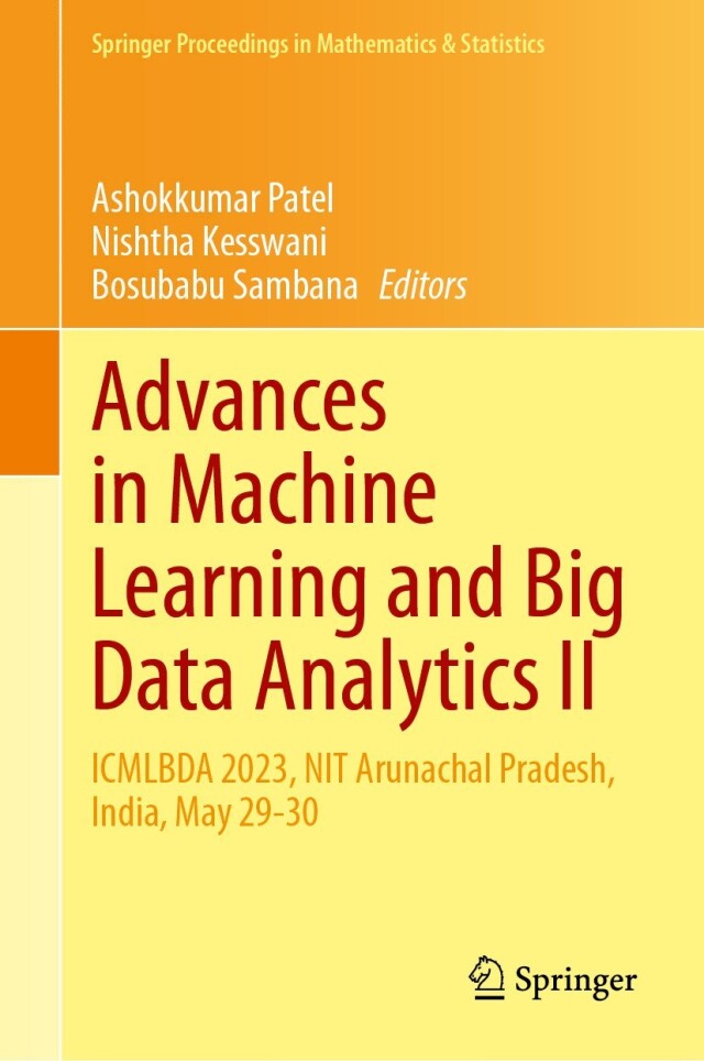 Advances in Machine Learning and Big Data Analytics II