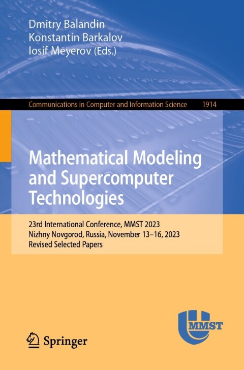 Cover image for book Mathematical Modeling and Supercomputer Technologies