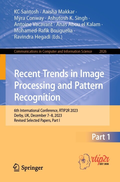 Cover image for book Recent Trends in Image Processing and Pattern Recognition
