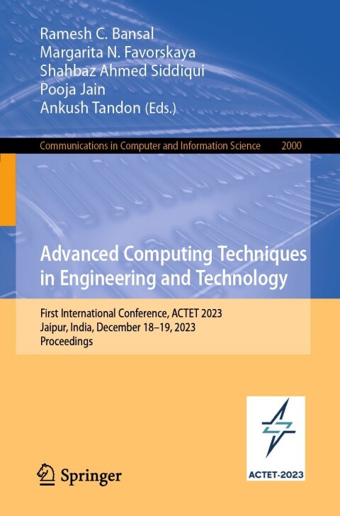 Cover image for book Advanced Computing Techniques in Engineering and Technology