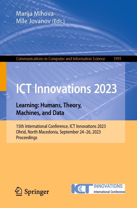 Cover image for book ICT Innovations 2023. Learning: Humans, Theory, Machines, and Data