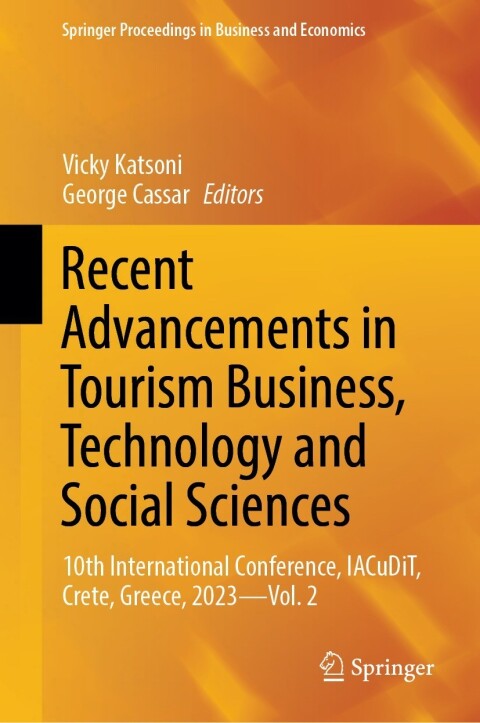 Cover image for book Recent Advancements in Tourism Business, Technology and Social Sciences