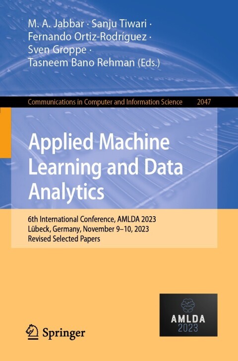 Cover image for book Applied Machine Learning and Data Analytics