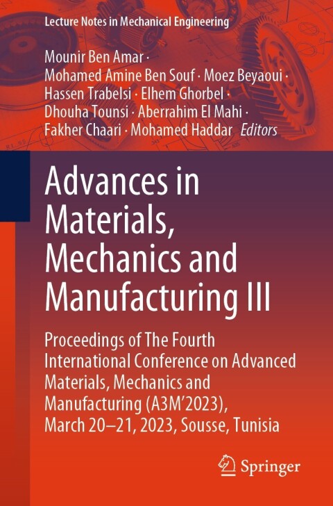 Cover image for book Advances in Materials, Mechanics and Manufacturing III