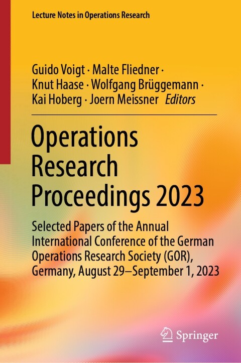 Cover image for book Operations Research Proceedings 2023