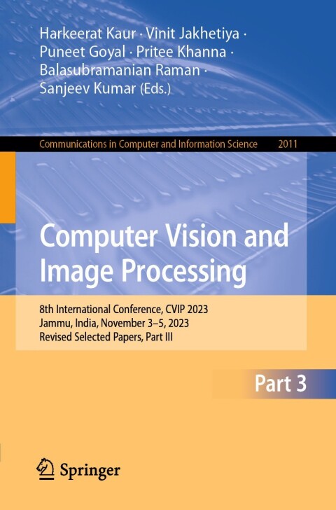 Cover image for book Computer Vision and Image Processing