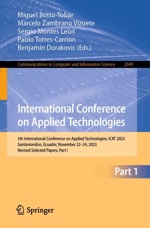 Cover image for book International Conference on Applied Technologies