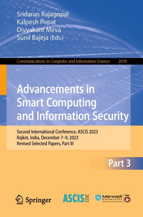 Cover image for book Advancements in Smart Computing and Information Security