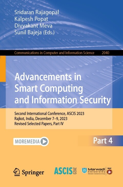 Cover image for book Advancements in Smart Computing and Information Security