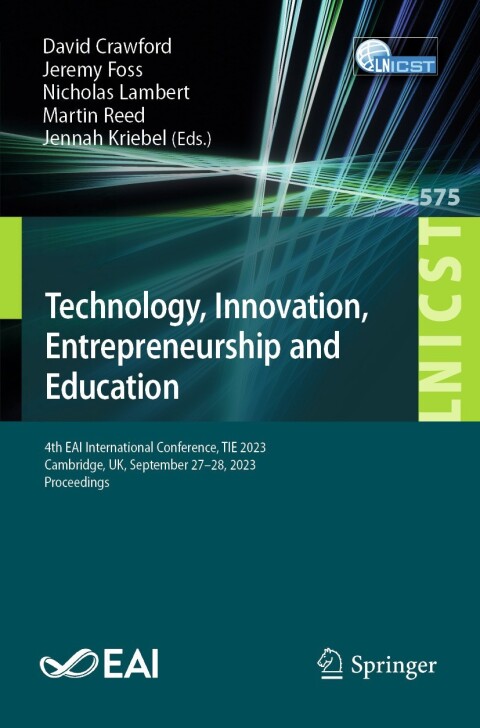 Cover image for book Technology, Innovation, Entrepreneurship and Education