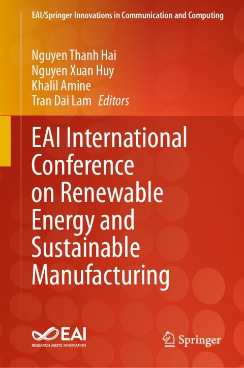 Cover image for book EAI International Conference on Renewable Energy and Sustainable Manufacturing