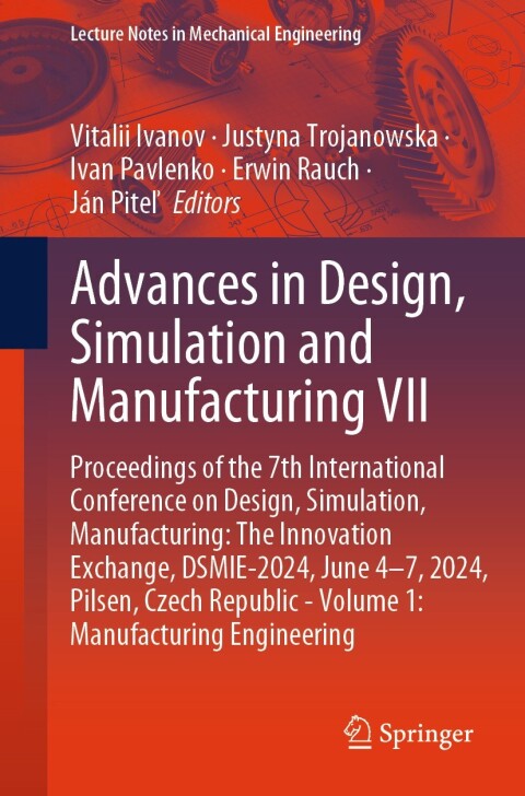Cover image for book Advances in Design, Simulation and Manufacturing VII