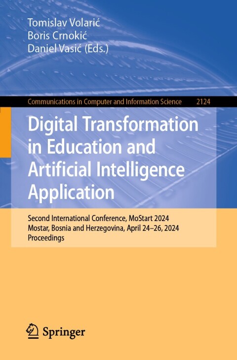 Cover image for book Digital Transformation in Education and Artificial Intelligence Application